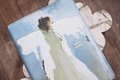 Amplified Holy Bible, Anne Neilson Angel Art Series, Leathersoft, Blue