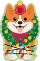 Christmas Corgi 48 Piece Scratch and Sniff Shaped Mini Pzl