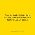 Lego Christmas Tree Puzzle: Four Connecting 100-Piece Puzzles (Lego)