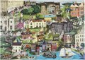 The World of Jane Austen 1000 Piece Puzzle: A Jigsaw Puzzle with 60 Characters and Great Houses to Find