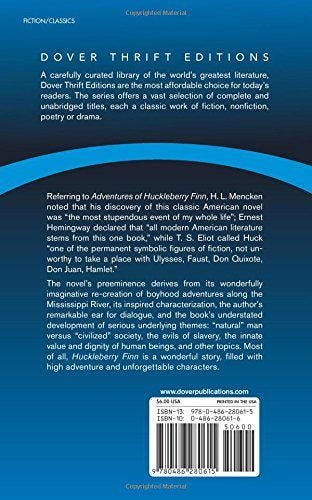 Adventures of Huckleberry Finn ( Dover Thrift Editions )
