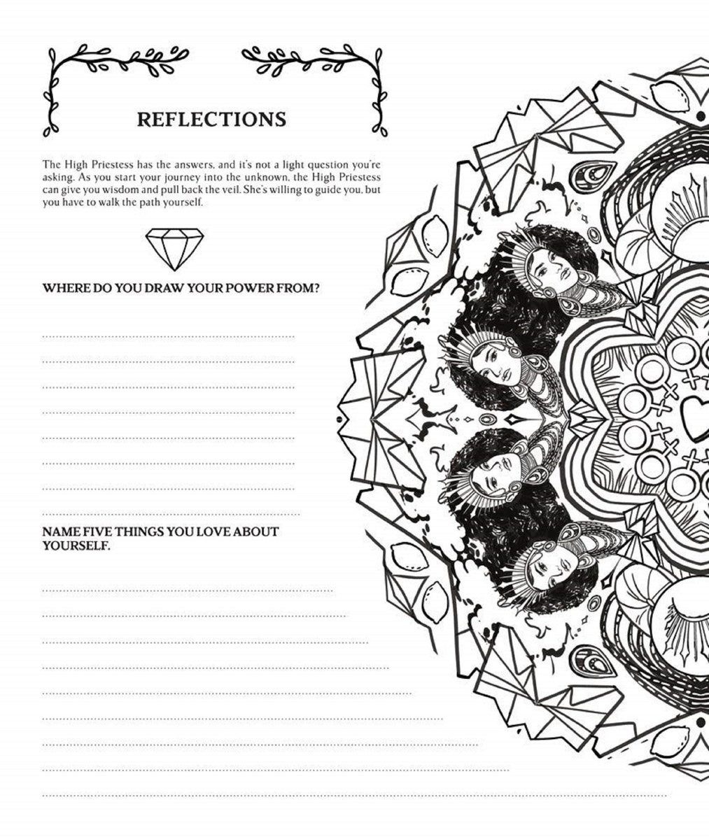 Modern Witch Tarot Coloring Book ( Modern Tarot Library )