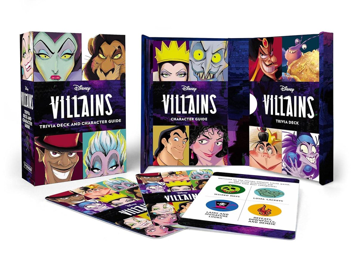 Disney Villains Trivia Deck and Character Guide