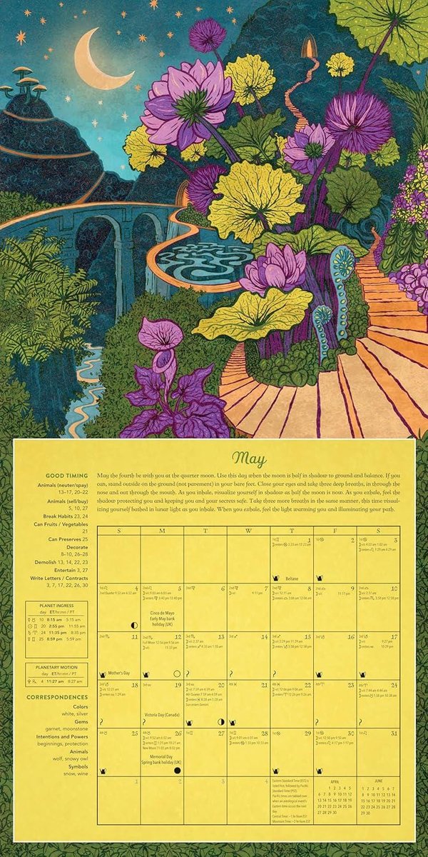 Llewellyn's 2025 Magical Moon Calendar: Spells & Lore (Llewellyn's 2025 Calendars, Almanacs and Datebooks)