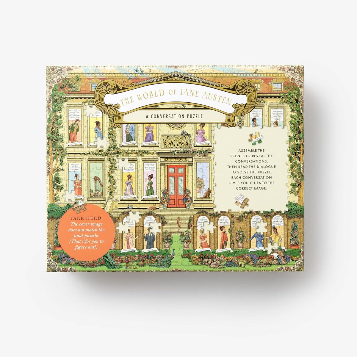 The World of Jane Austen: A Conversation Puzzle 500-Piece Puzzle Jigsaw Puzzle for Adults