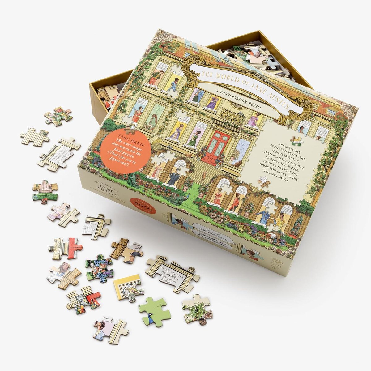 The World of Jane Austen: A Conversation Puzzle 500-Piece Puzzle Jigsaw Puzzle for Adults