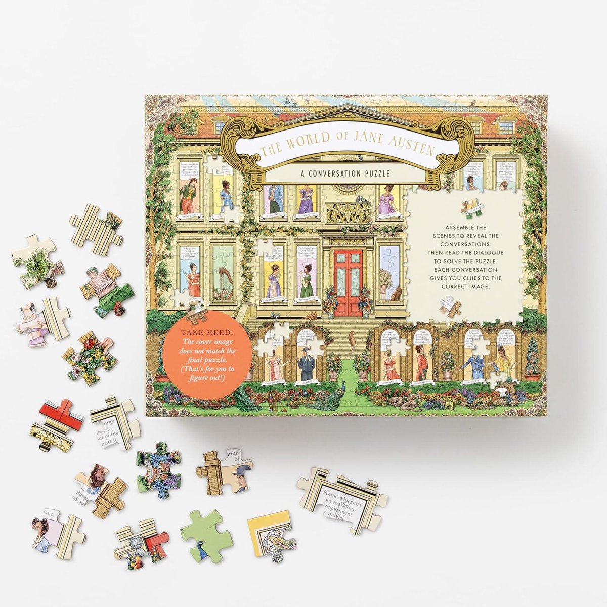 The World of Jane Austen: A Conversation Puzzle 500-Piece Puzzle Jigsaw Puzzle for Adults