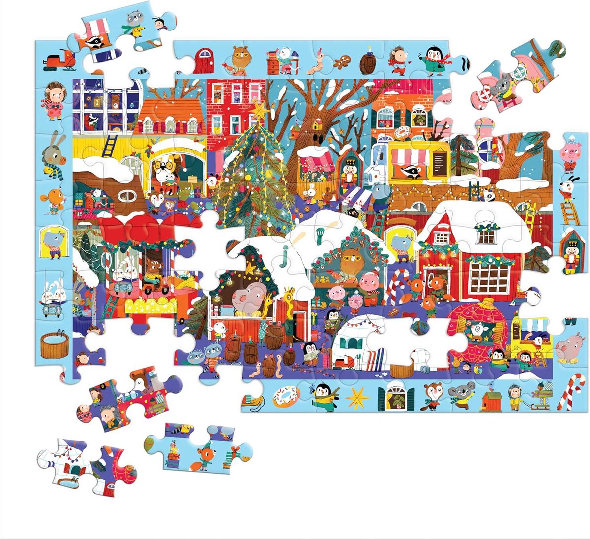 Christmas Market 64 Piece Search & Find Puzzle