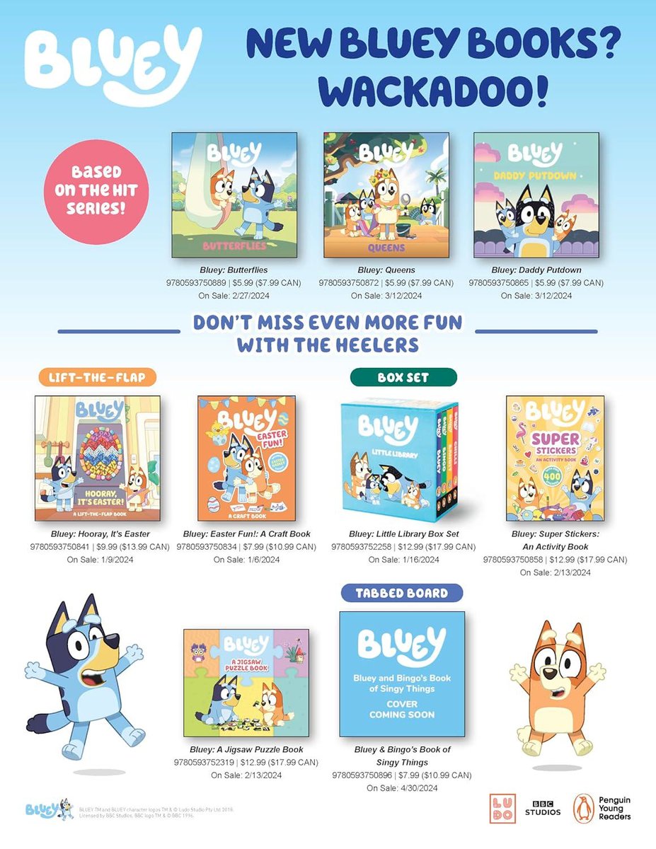 Bluey: A Jigsaw Puzzle Book, Includes 4 Double-Sided Puzzles (Bluey)