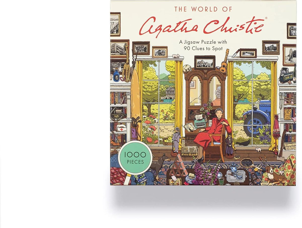 The World of Agatha Christie 1000 Piece Puzzle: 1000-Piece Jigsaw with 90 Clues to Spot