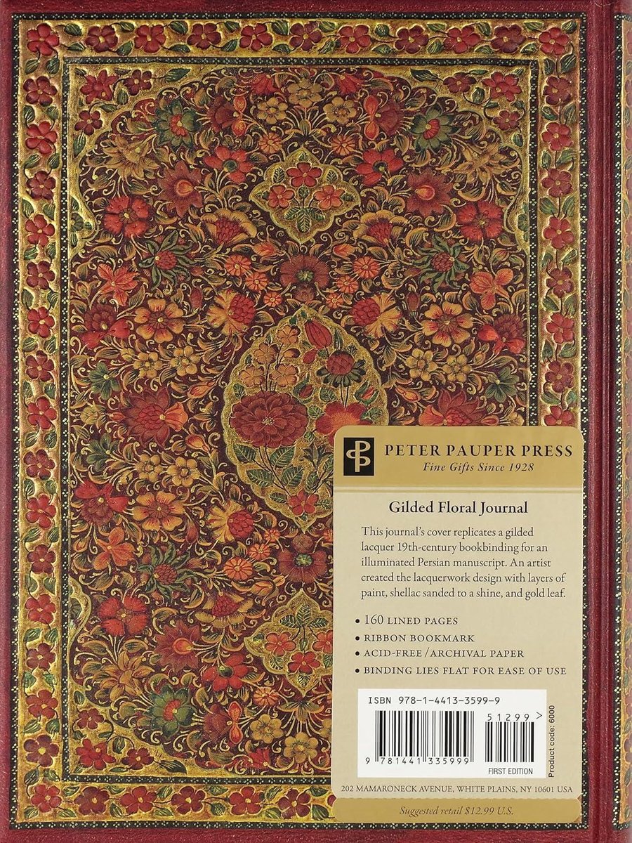 Gilded Floral Journal