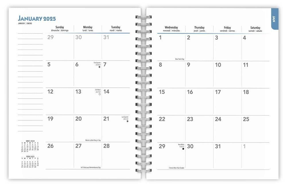 Beaches 2025 6 X 7.75 Inch Spiral-Bound Wire-O Weekly Engagement Planner Calendar New Full-Color Image Every Week