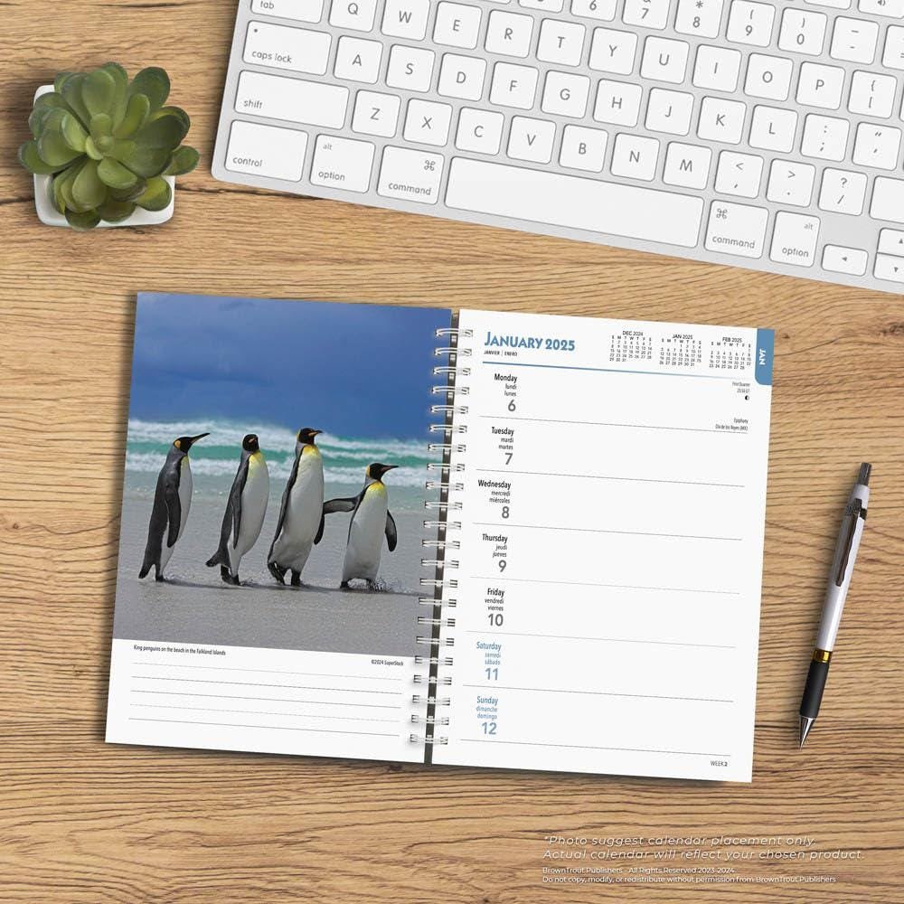 Beaches 2025 6 X 7.75 Inch Spiral-Bound Wire-O Weekly Engagement Planner Calendar New Full-Color Image Every Week