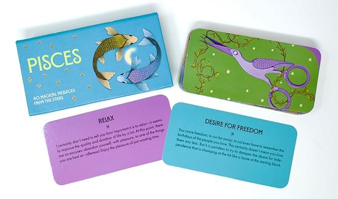 Pisces Pocket Zodiac Cards: 40 Magical Messages from the Stars (Pocket Zodiac Cards)
