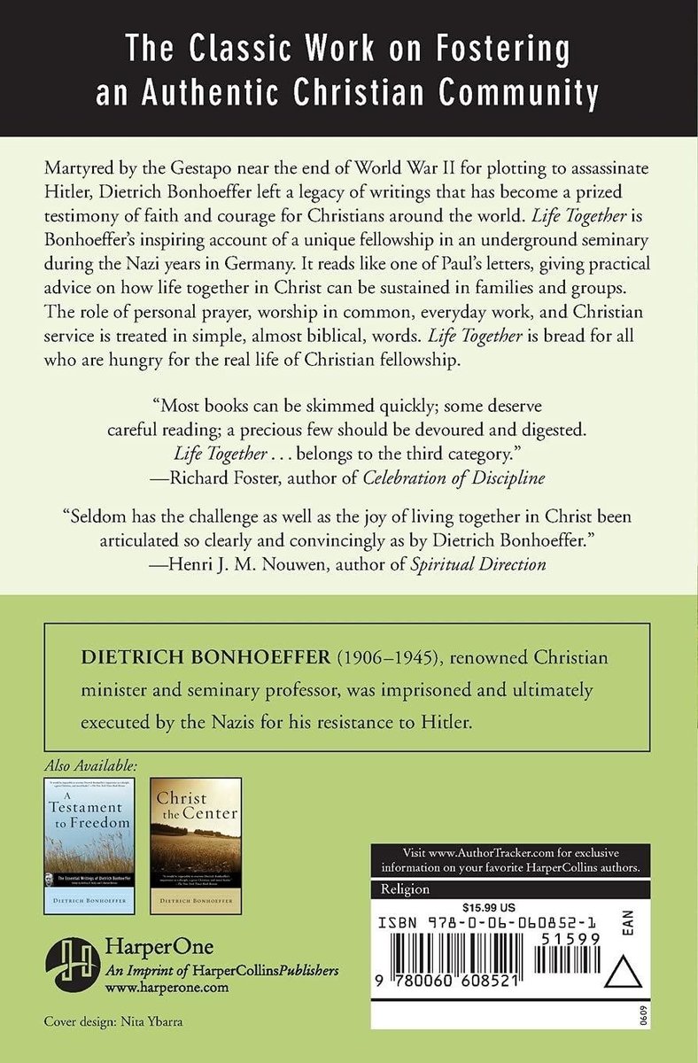 Life Together: The Classic Exploration of Christian Community