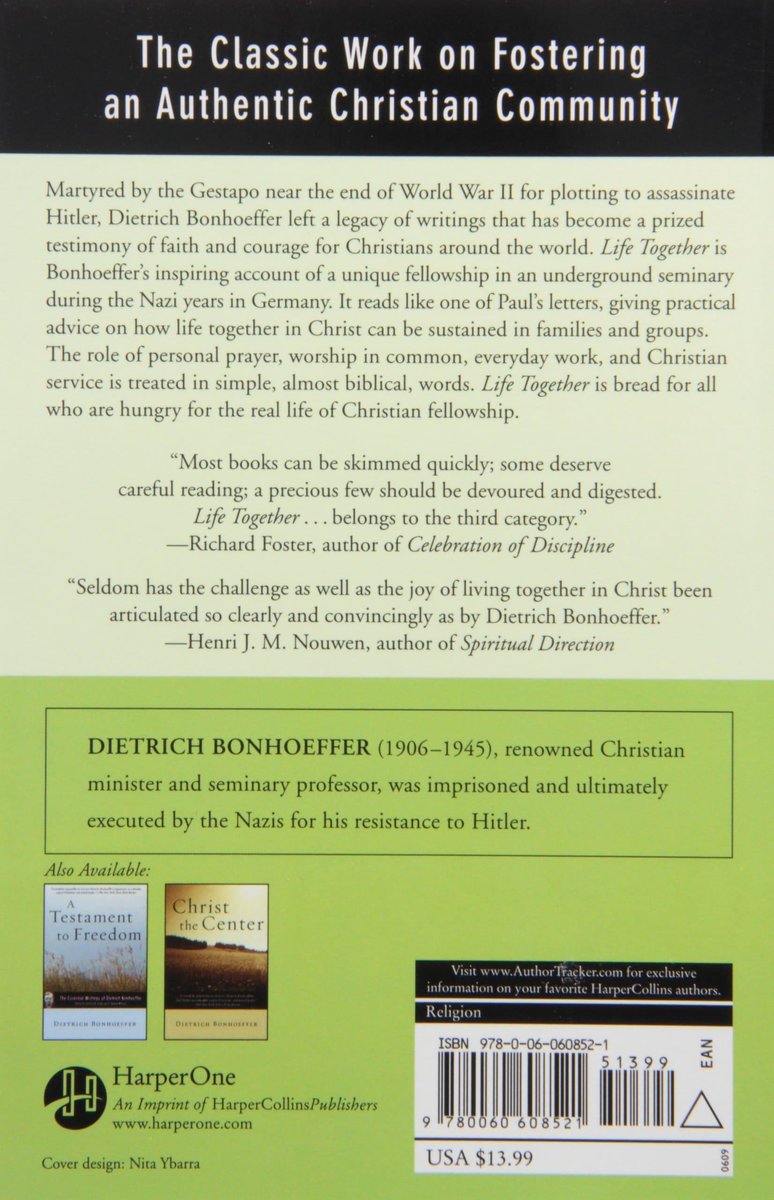 Life Together: The Classic Exploration of Christian Community