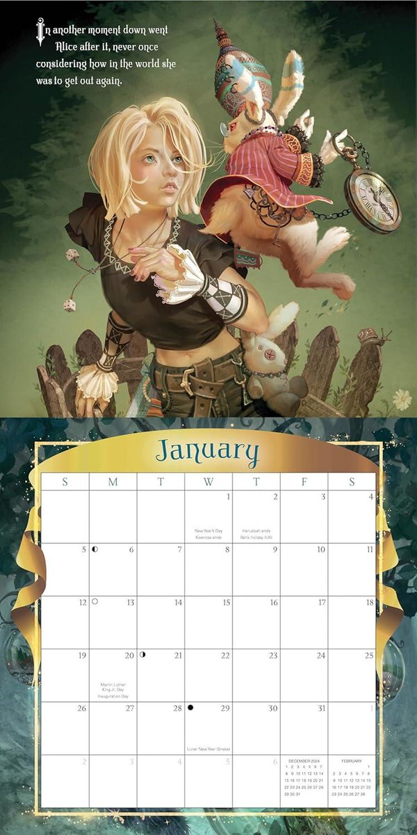 Llewellyn's 2025 Alice in Wonderland Calendar (Llewellyn's 2025 Calendars, Almanacs & Datebooks)