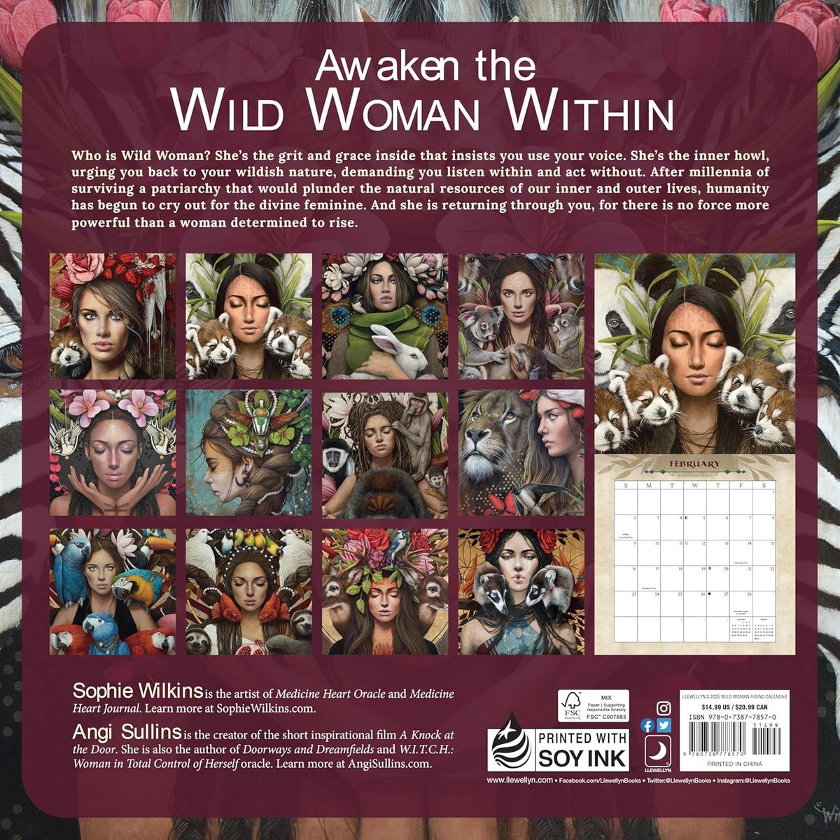 Llewellyn's 2025 Wild Woman Rising Calendar: Goddess. Warrior. Healer. Rebel. (Llewellyn's 2025 Calendars, Almanacs & Datebooks)