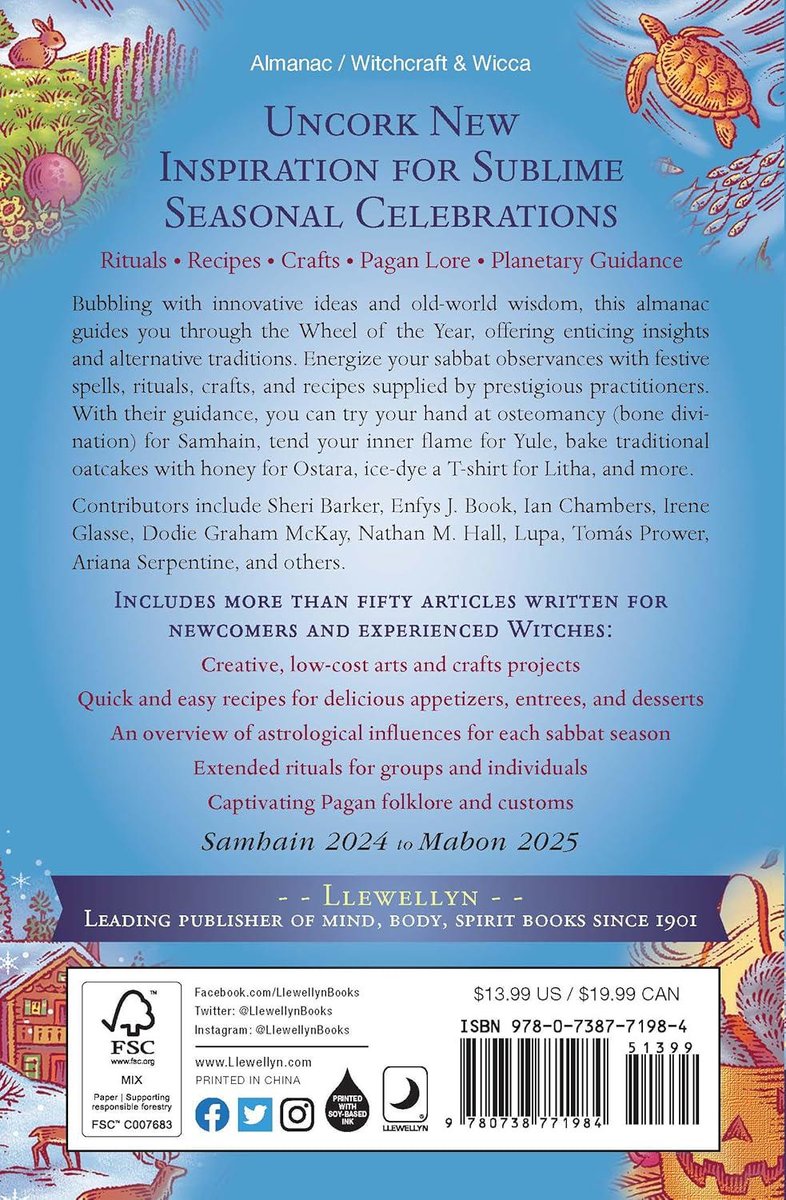 Llewellyn's 2025 Sabbats Almanac: Samhain 2024 to Mabon 2025 (Llewellyn's 2025 Calendars, Almanacs & Datebooks)