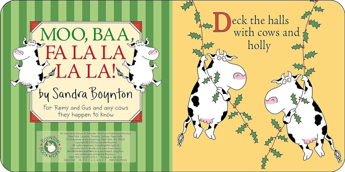 Moo, Baa, Fa La La La La! Board book