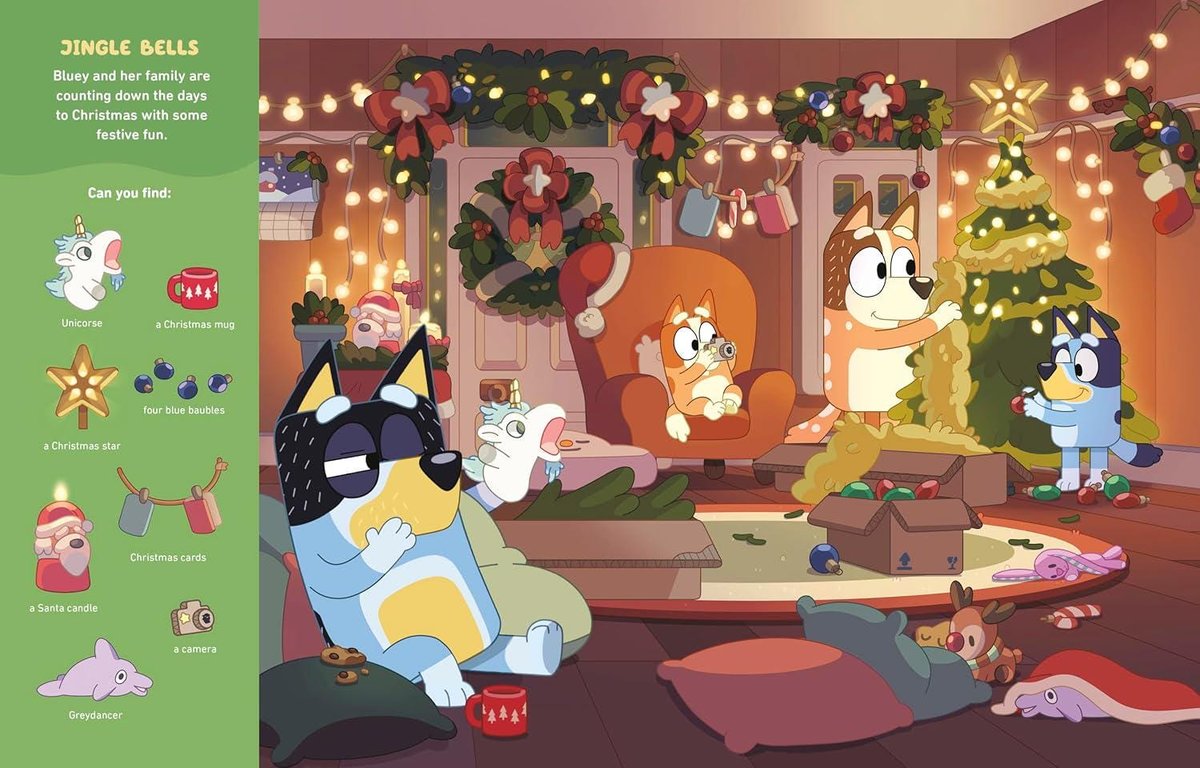 Where's Bluey? at Christmas: A Search-And-Find Book (Bluey)
