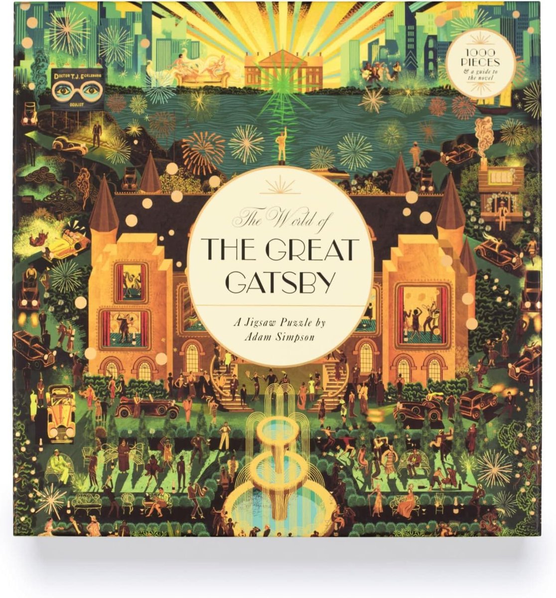 The World of the Great Gatsby 1000 Piece Puzzle: A Jigsaw by Adam Simpson