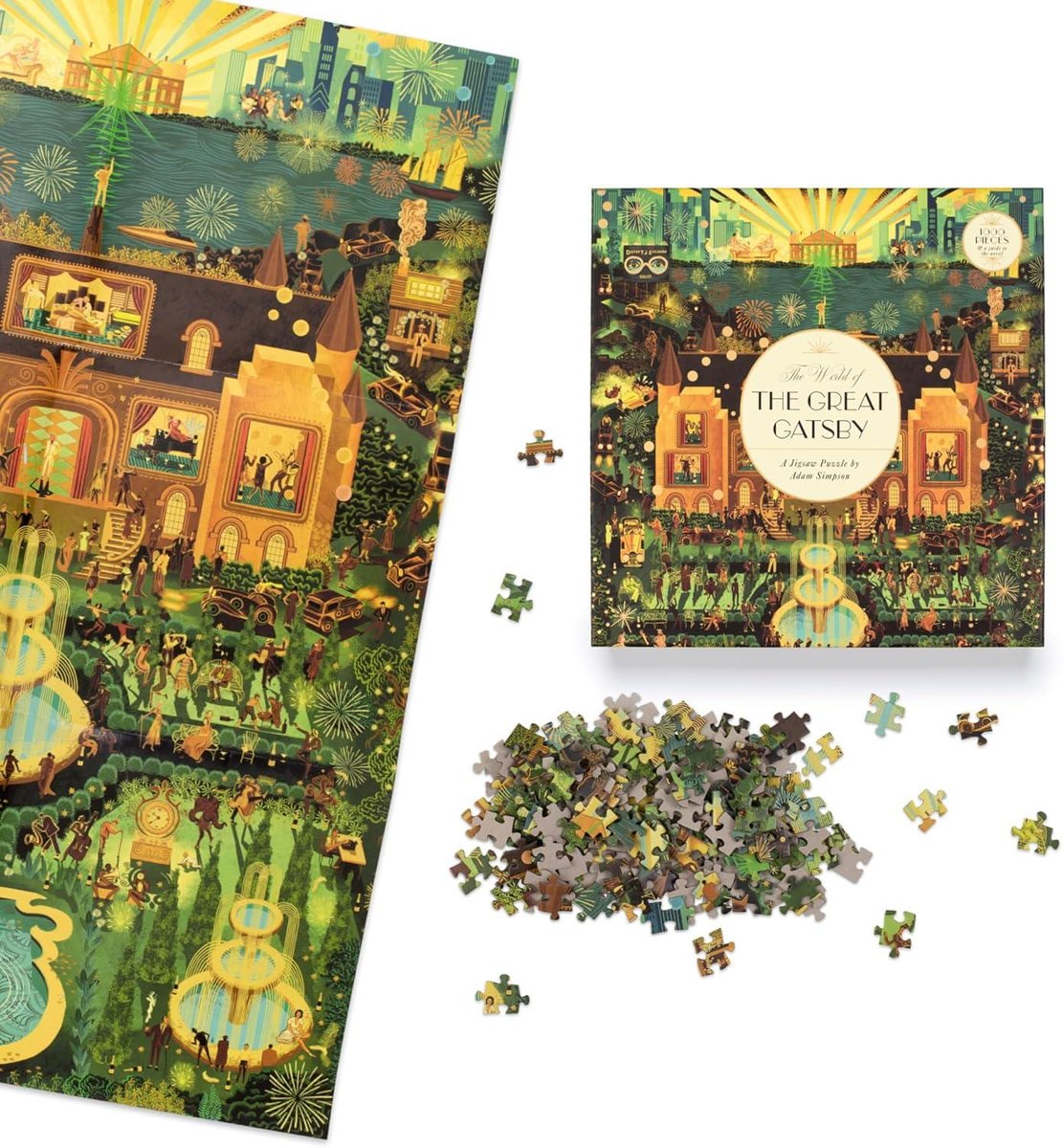 The World of the Great Gatsby 1000 Piece Puzzle: A Jigsaw by Adam Simpson