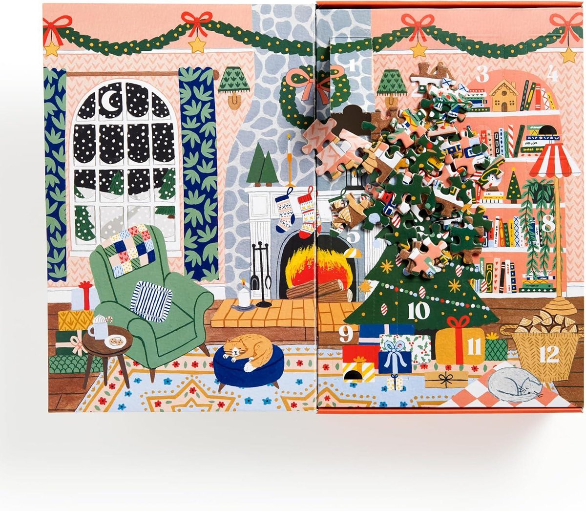 Home for the Holidays 500 Piece Advent Puzzle Calendar
