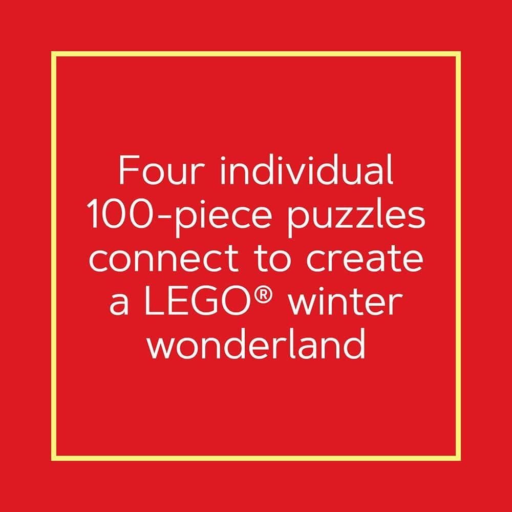 Lego Christmas Train Puzzle: Four Connecting 100-Piece Puzzles (Lego)