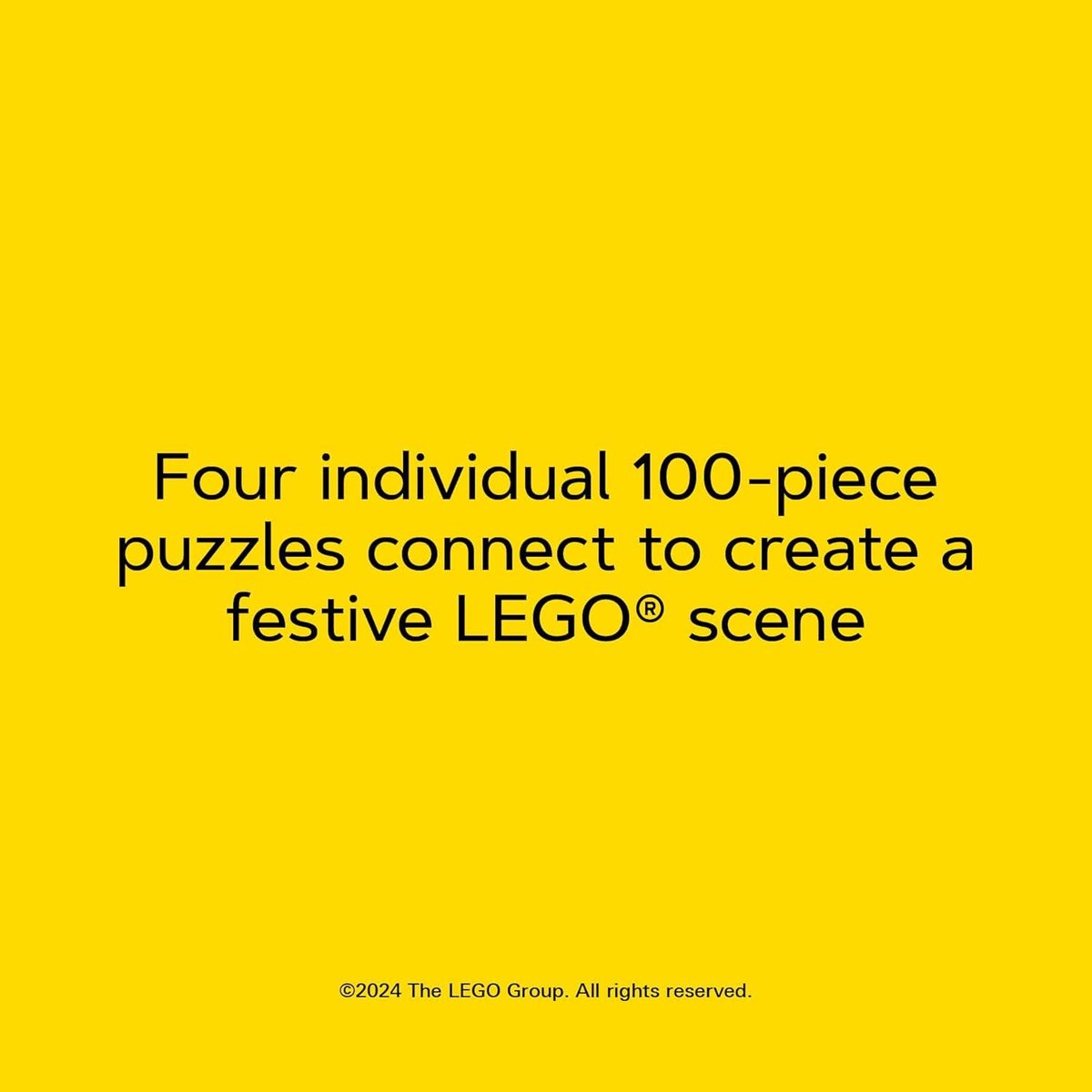 Lego Christmas Tree Puzzle: Four Connecting 100-Piece Puzzles (Lego)