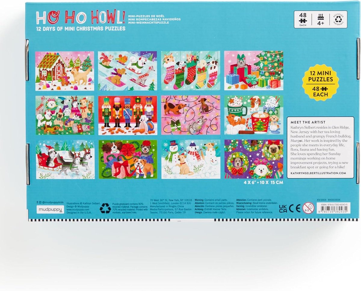 Ho Ho Howl! Countdown Puzzle Set