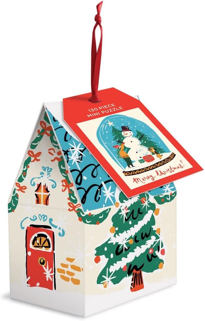 Snow Globe 130 Piece Puzzle Ornament
