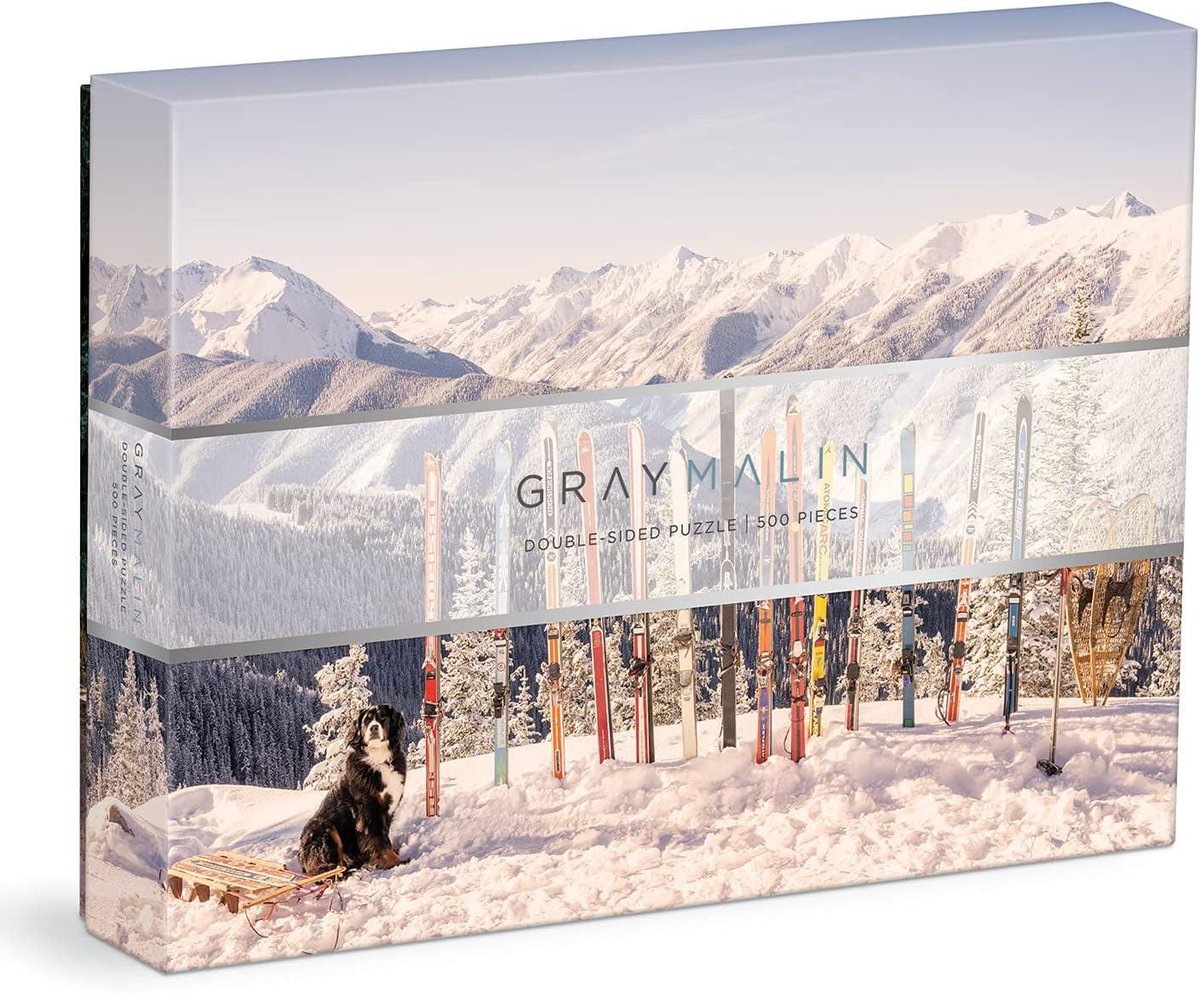 Gray Malin the Winter Holiday 500 Piece Double-Sided Puzzle
