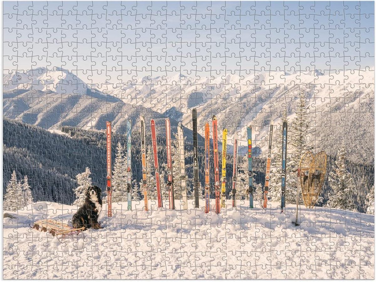Gray Malin the Winter Holiday 500 Piece Double-Sided Puzzle