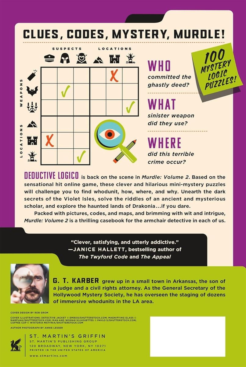 Murdle: Volume 2; 100 Elementary to Impossible Mysteries to Solve Using Logic, Skill & the Power of Deduction (Murdle #2)