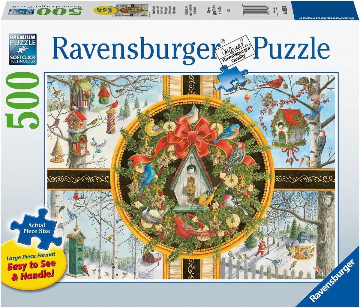 Christmas Songbirds 500 PC Large Format Puzzle