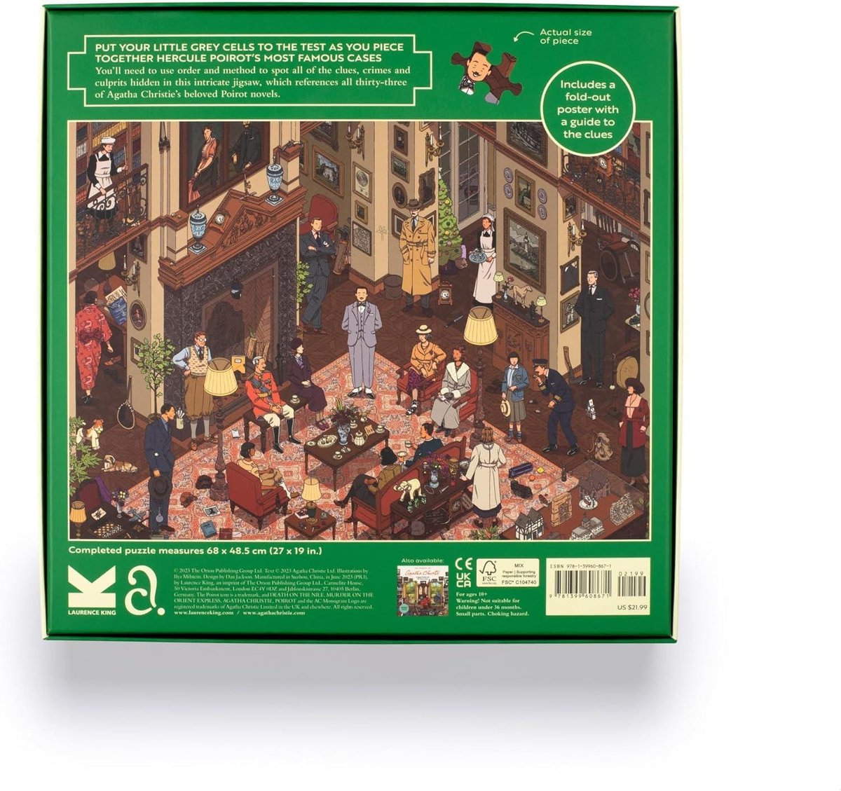 The World of Hercule Poirot 1000 Piece Puzzle: A 1000-Piece Jigsaw Puzzle
