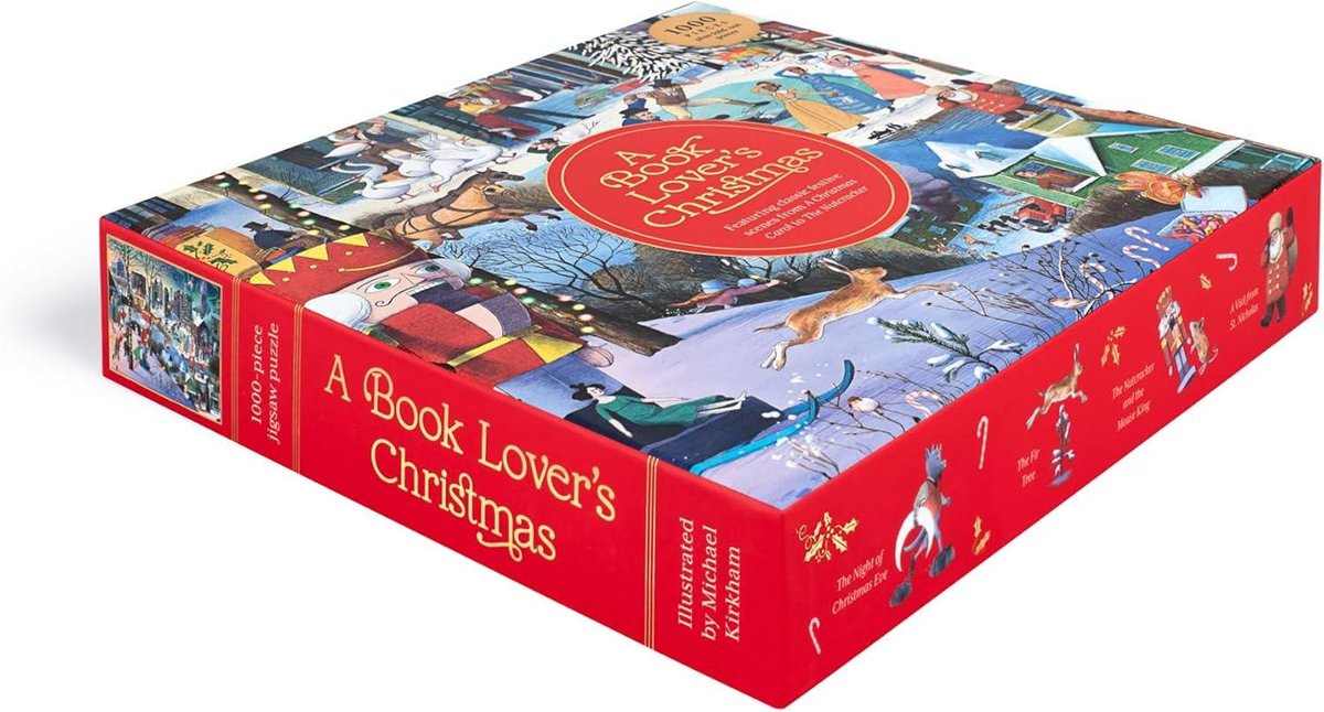 A Book Lover's Christmas 1000 Piece Puzzle: A 1000-Piece Jigsaw Puzzle