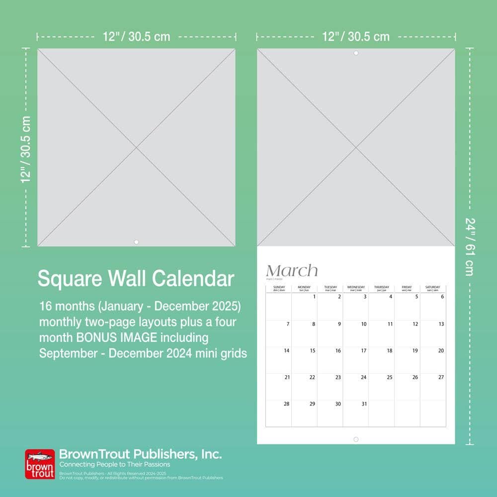 Taylor Swift Official 2025 12 X 24 Inch Monthly Square Wall Calendar Plastic-Free