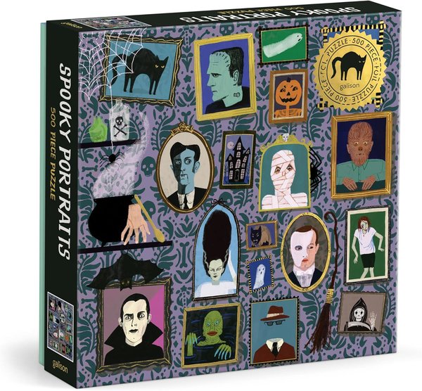 Spooky Portraits 500 Piece Foil Puzzle