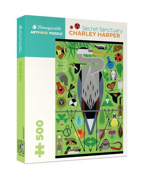 Charley Harper: Secret Sanctuary 500-Piece Jigsaw Puzzle (Pomegranate Artpiece Puzzle)