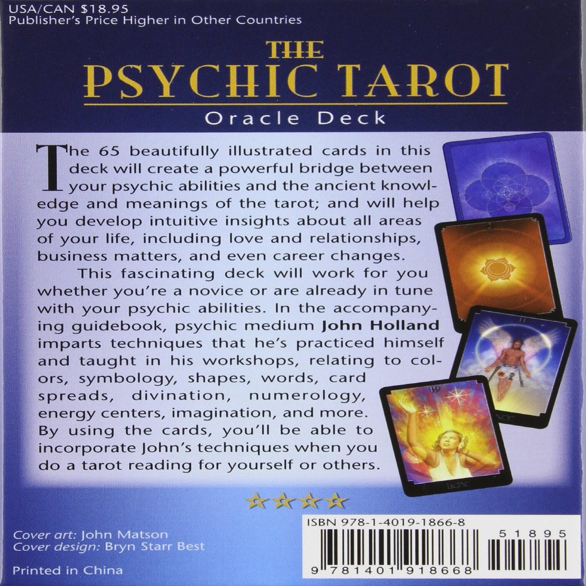 The Psychic Tarot Oracle Cards: a 65-Card Deck, plus booklet!