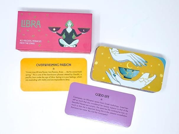 Libra Pocket Zodiac Cards: 40 Magical Messages from the Stars (Pocket Zodiac Cards)
