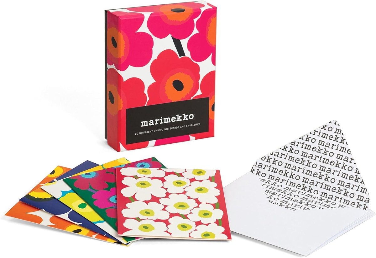 Marimekko Notes: 20 Different Unikko Notecards and Envelopes (Marimekko X Chronicle Books)