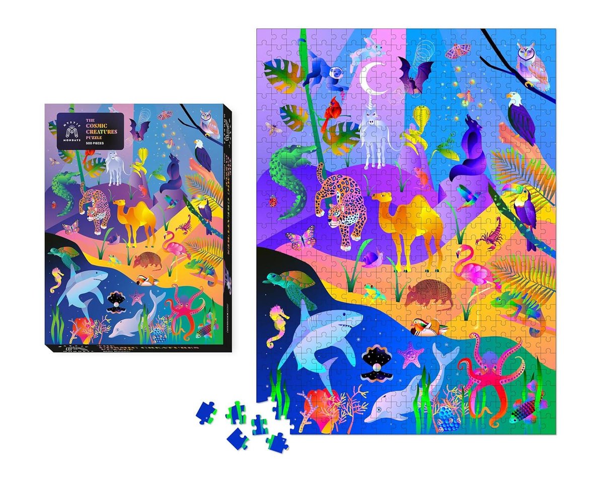 Mystic Mondays: The Cosmic Creatures Puzzle 500 Pieces